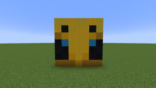 Bee Face Pixel Art
